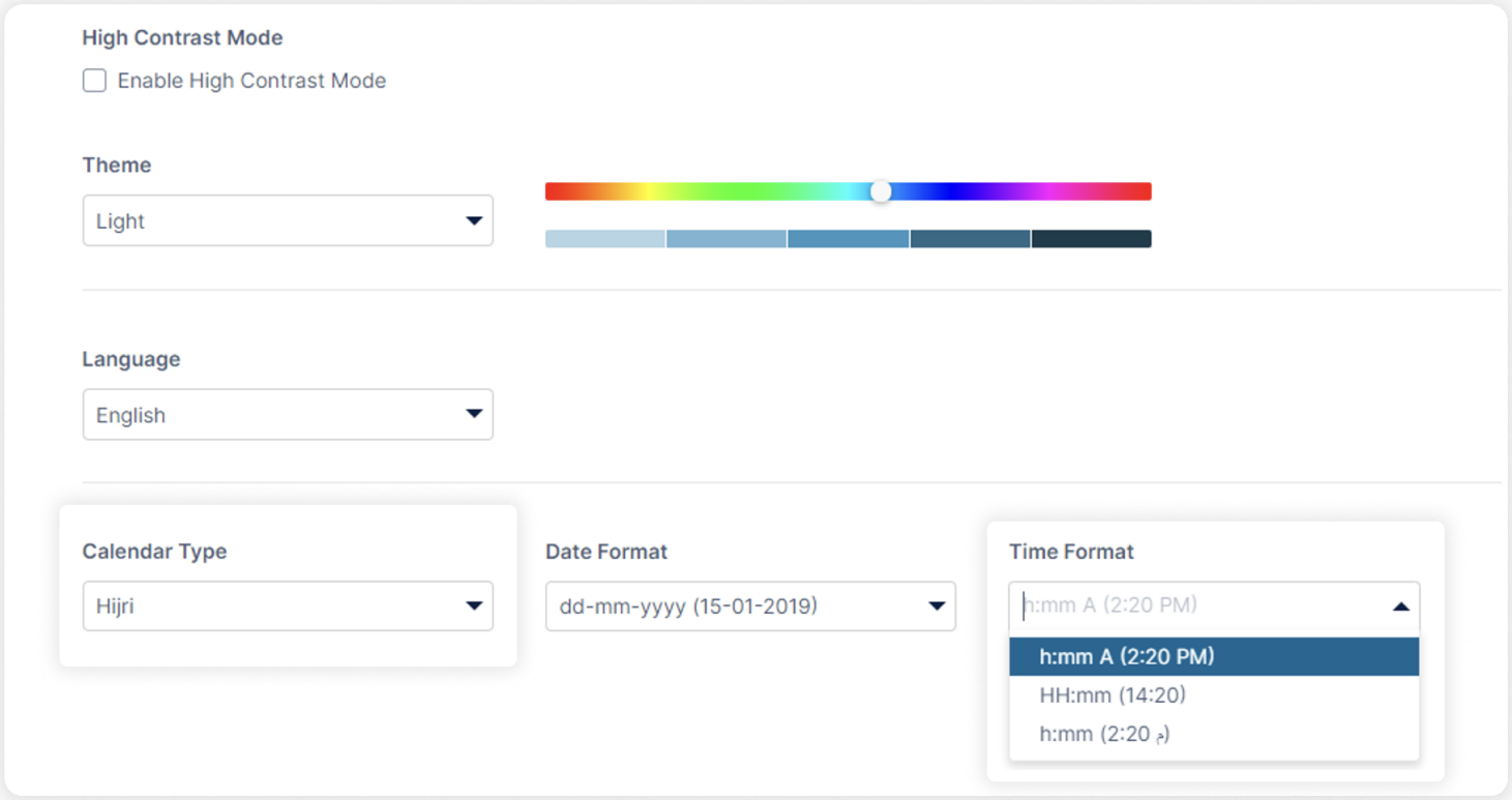 customize filecloud hijri calendar